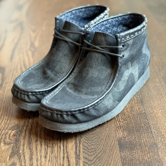 Clarks | Shoes | Clarks Original Wallabee Boots Mens Denim  display picture 1